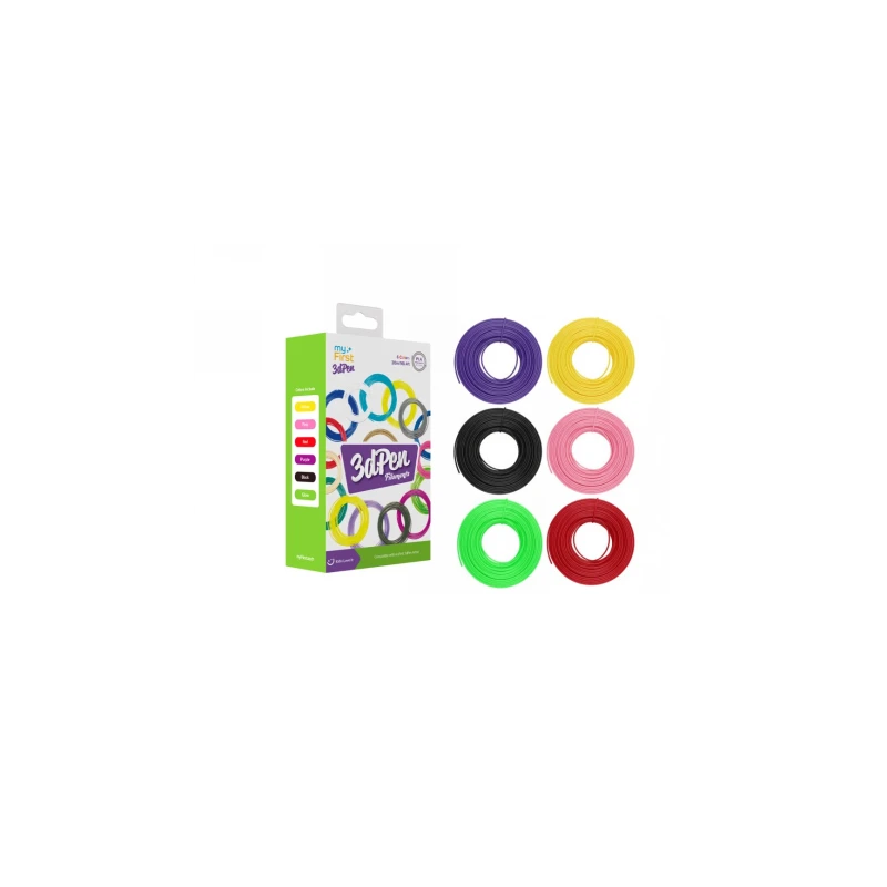 myFirst 3dPen Artist Filaments - wkłady do długopisu 3D, zestaw 5 kolorów (warm color)