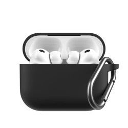 KeyBudz Elevate Keychain - silikonowe etui ochronne do AirPods Pro 3 (black)
