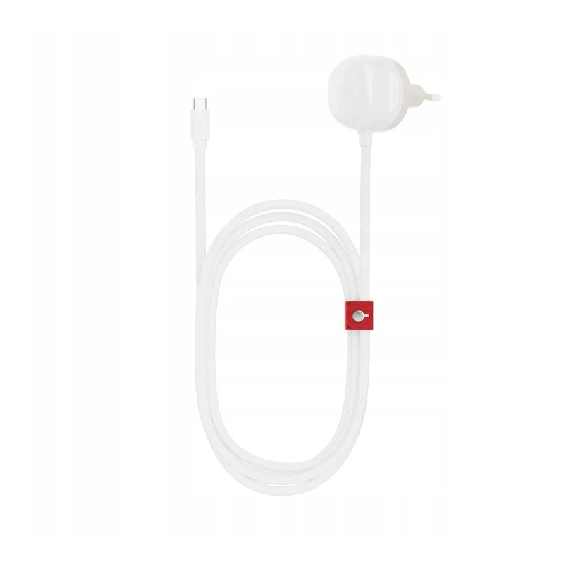 Twelve South PowerCord EU - ładowarka sieciowa 30W z kablem USB-C 1,2m (white/dune)