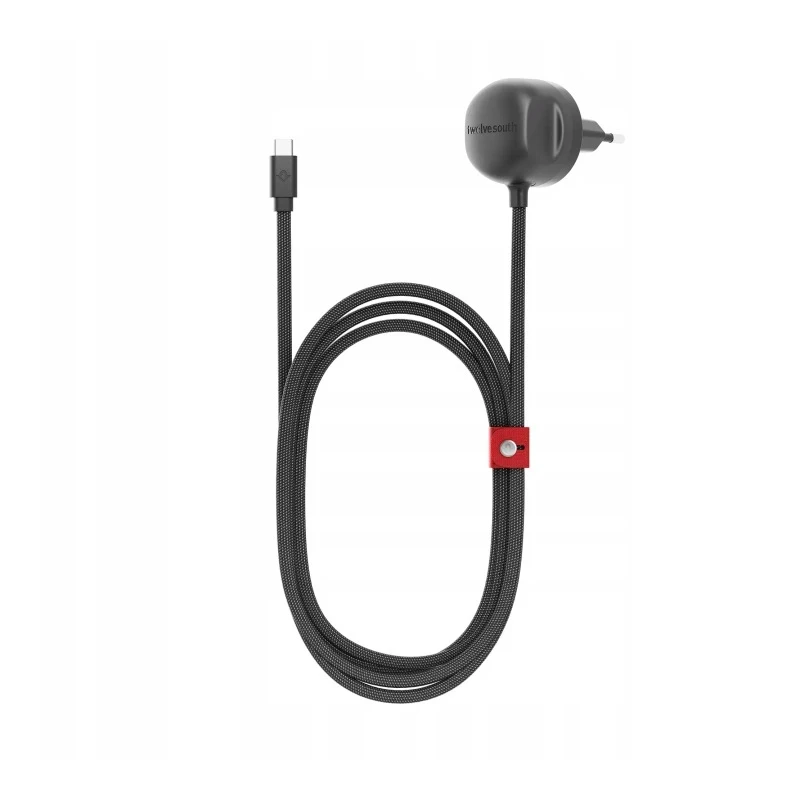 Twelve South PowerCord EU - ładowarka sieciowa 30W z kablem USB-C 1,2m (slate)