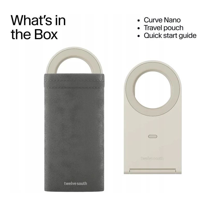 Twelve South Curve Nano - regulowana aluminiowa podstawka magnetyczna do iPhone (dune)