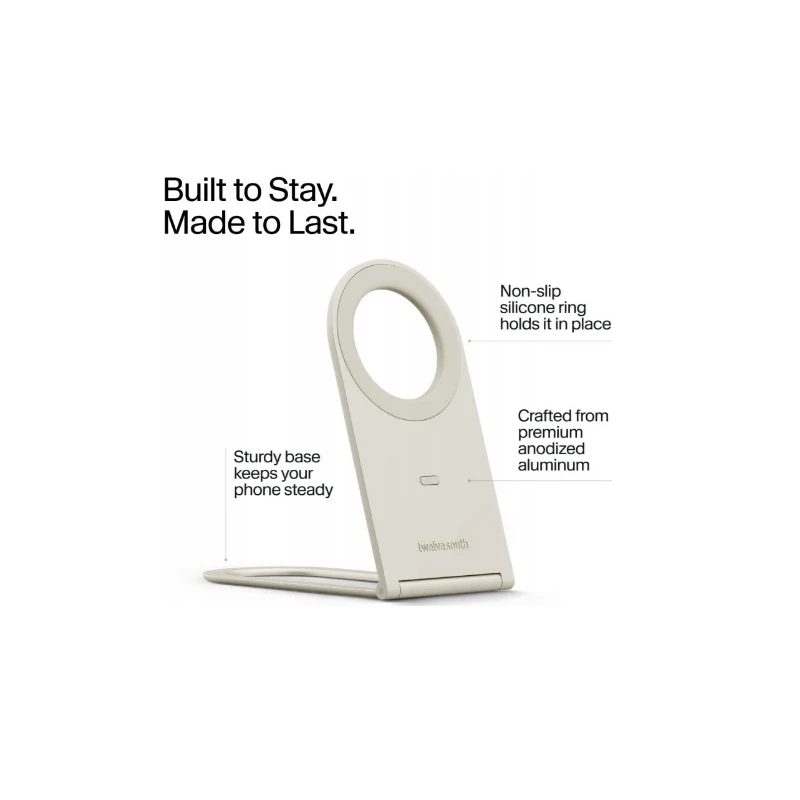 Twelve South Curve Nano - regulowana aluminiowa podstawka magnetyczna do iPhone (dune)