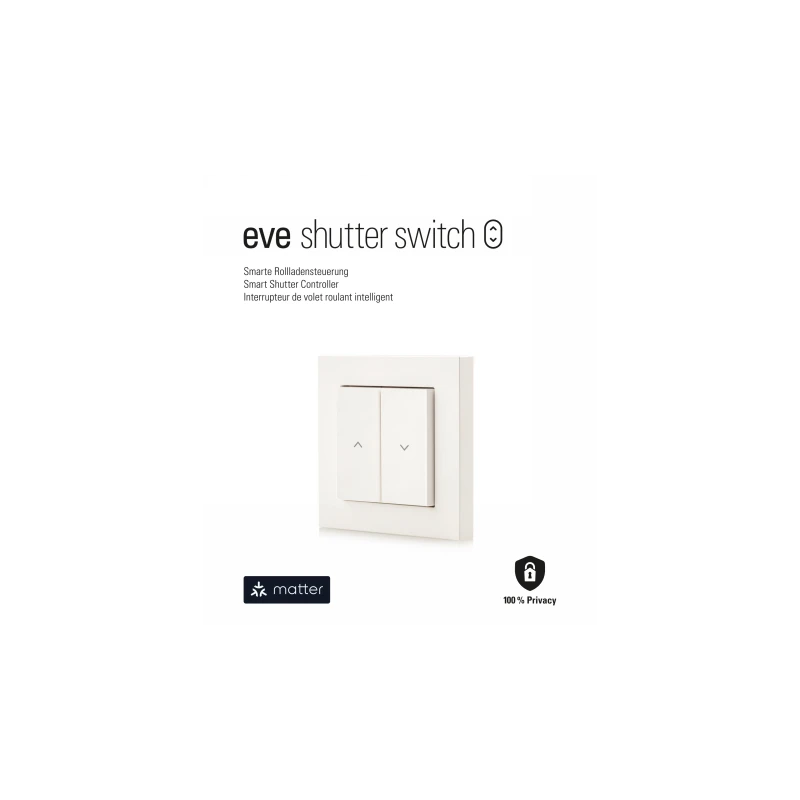Eve Shutter Switch Matter - inteligenty kontroler rolet okiennych (kompatybilność: Apple Home, Samsung SmartThings, Alexa, Googl