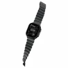 NOMAD Stratos Band - tytanowa bransoleta do Apple Watch 49mm z FKM (black titanium, icy blue glow FKM)