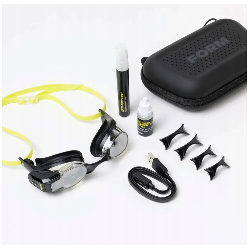 FORM Smart Swim 2PRO inteligentne okulary pływackie aplikacja tętno dystans