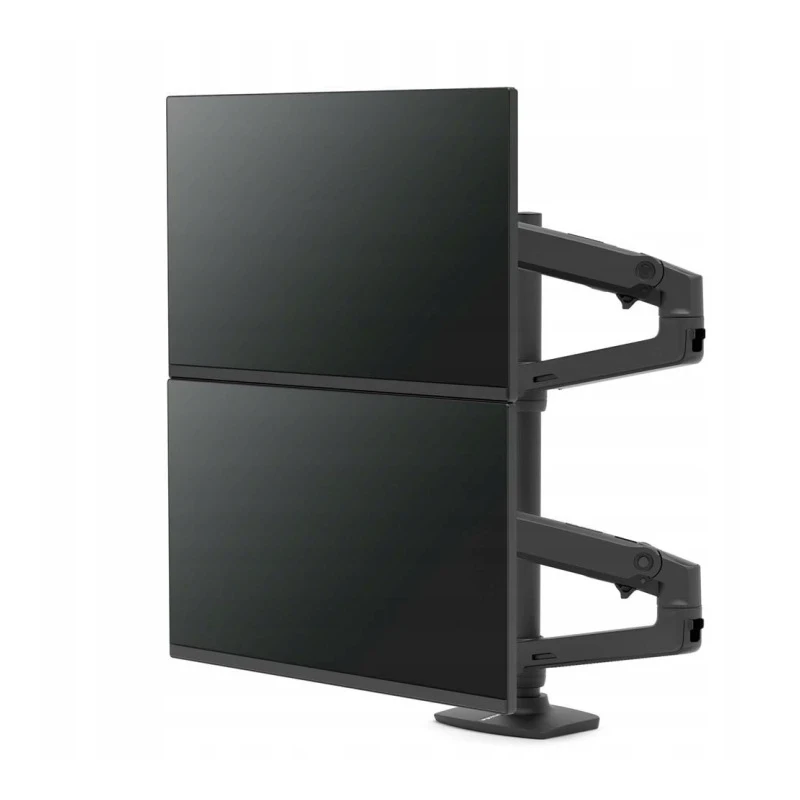 Ergotron - LX Dual Stacking Arm wytrzymały uchwyt biurkowy na dwa monitory (czarny)