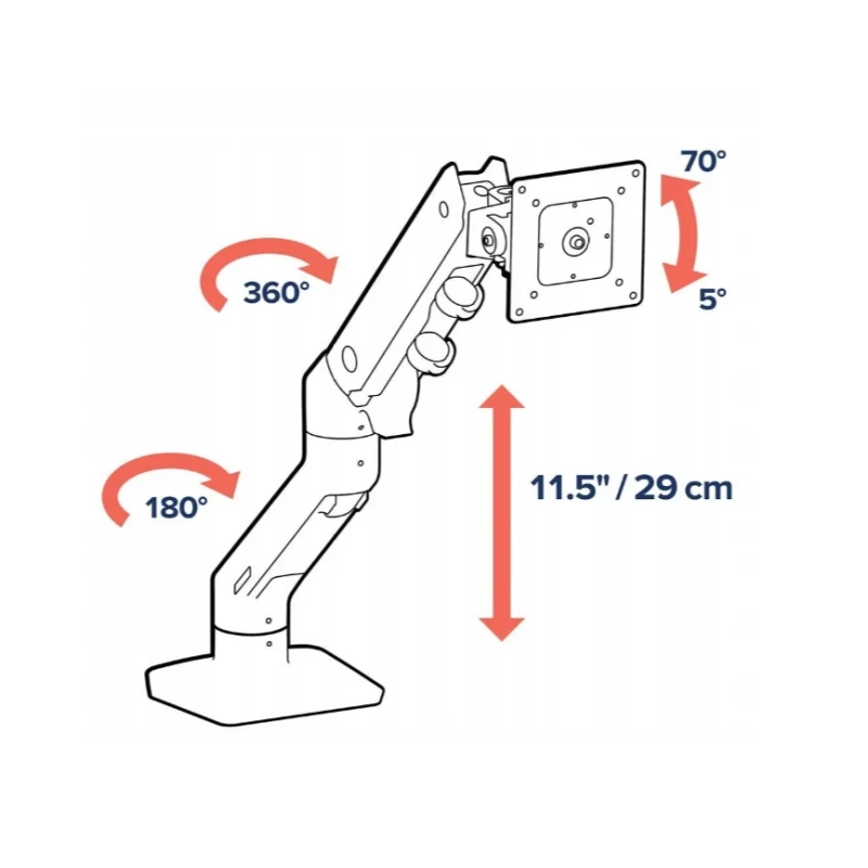 Ergotron - HX Desk Monitor Arm - uchwyt biurkowy do monitora (biały)