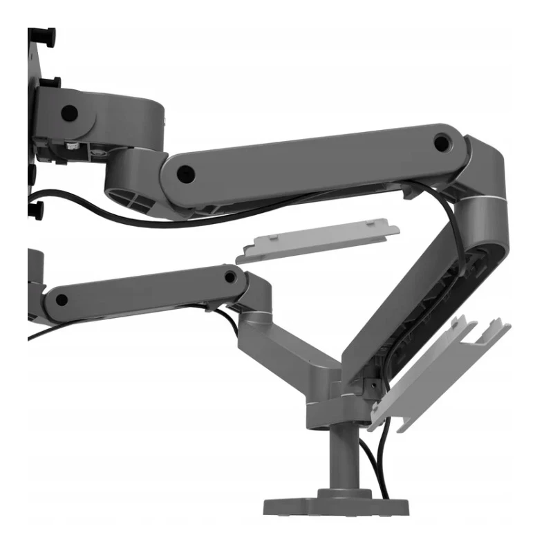 Ergotron LX PRO Dual mocny dwu ramienny uchwyt biurkowy na 2 monitory (ciemnoszary)