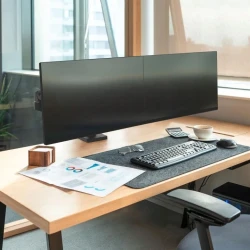 Ergotron LX PRO Dual mocny dwu ramienny uchwyt biurkowy na 2 monitory (czarny)