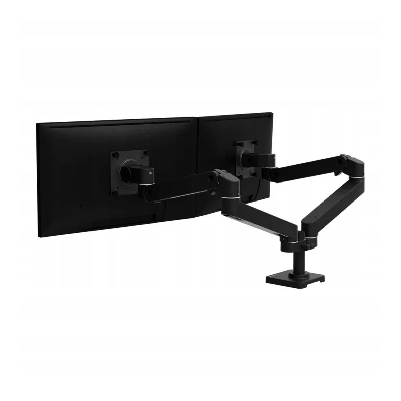 Ergotron LX PRO Dual mocny dwu ramienny uchwyt biurkowy na 2 monitory (czarny)