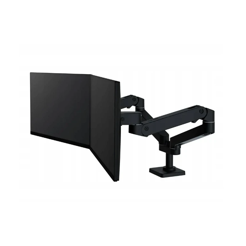Ergotron LX PRO Dual mocny dwu ramienny uchwyt biurkowy na 2 monitory (czarny)