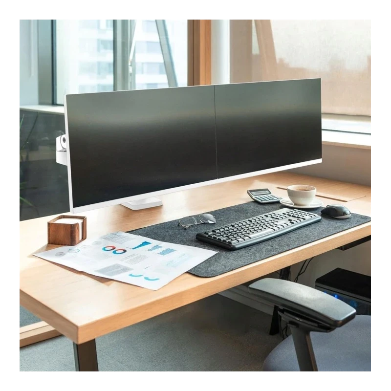 Ergotron LX PRO Dual mocny dwu ramienny uchwyt biurkowy na 2 monitory (biały)