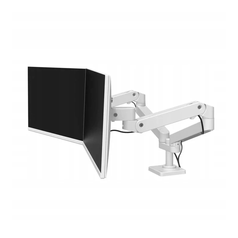 Ergotron LX PRO Dual mocny dwu ramienny uchwyt biurkowy na 2 monitory (biały)