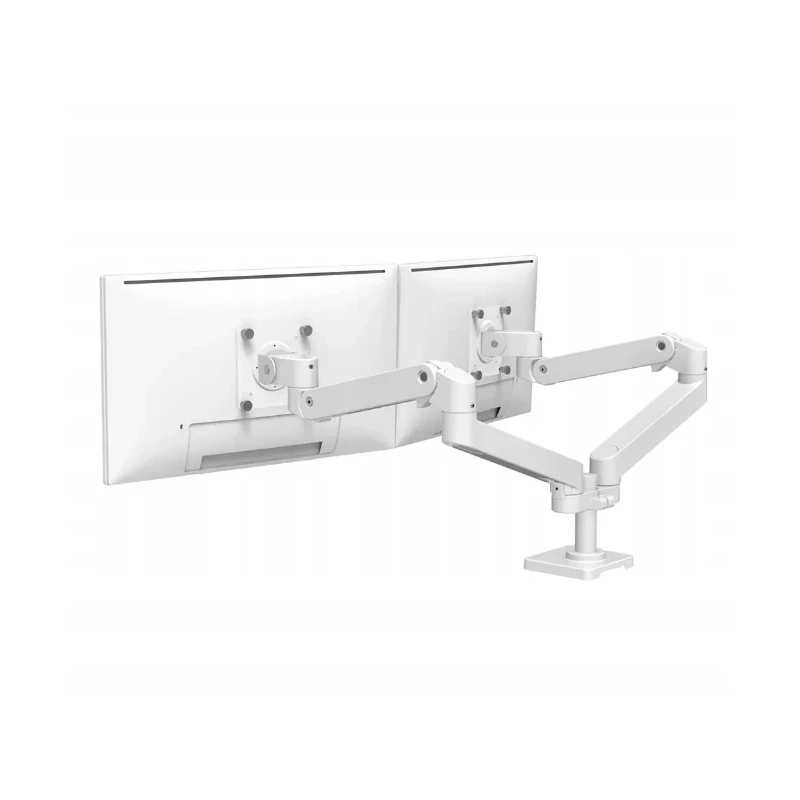 Ergotron LX PRO Dual mocny dwu ramienny uchwyt biurkowy na 2 monitory (biały)