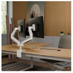 Ergotron LX PRO Dual mocny dwu ramienny uchwyt biurkowy na 2 monitory (biały)
