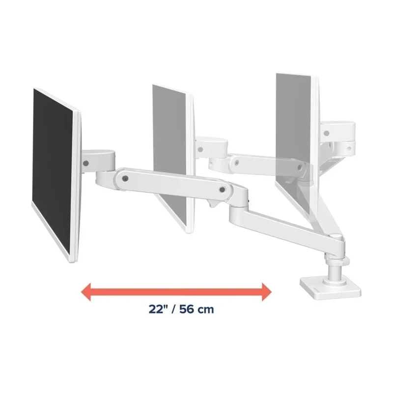 Ergotron LX PRO mocny regulowany uchwyt biurkowy na jeden monitor (biały)