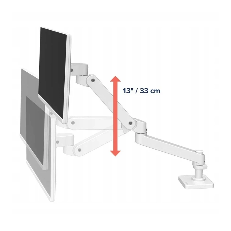 Ergotron LX PRO mocny regulowany uchwyt biurkowy na jeden monitor (biały)