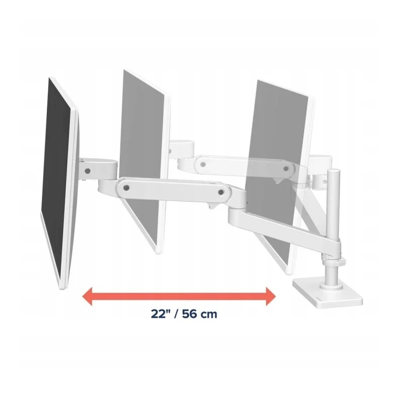 Ergotron LX PRO uchwyt biurkowy na jeden monitor wysok punkt montażowym (biały)
