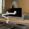 Ergotron LX PRO regulowany mocny uchwyt biurkowy na dwa monitory (biały)