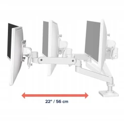 Ergotron LX PRO regulowany mocny uchwyt biurkowy na dwa monitory (biały)