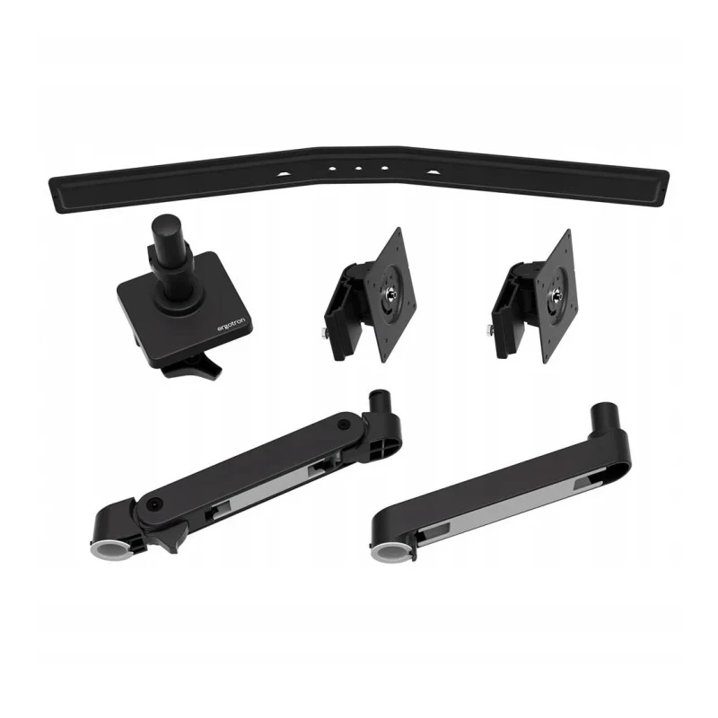 Ergotron LX PRO regulowany mocny uchwyt biurkowy na dwa monitory (czarny)