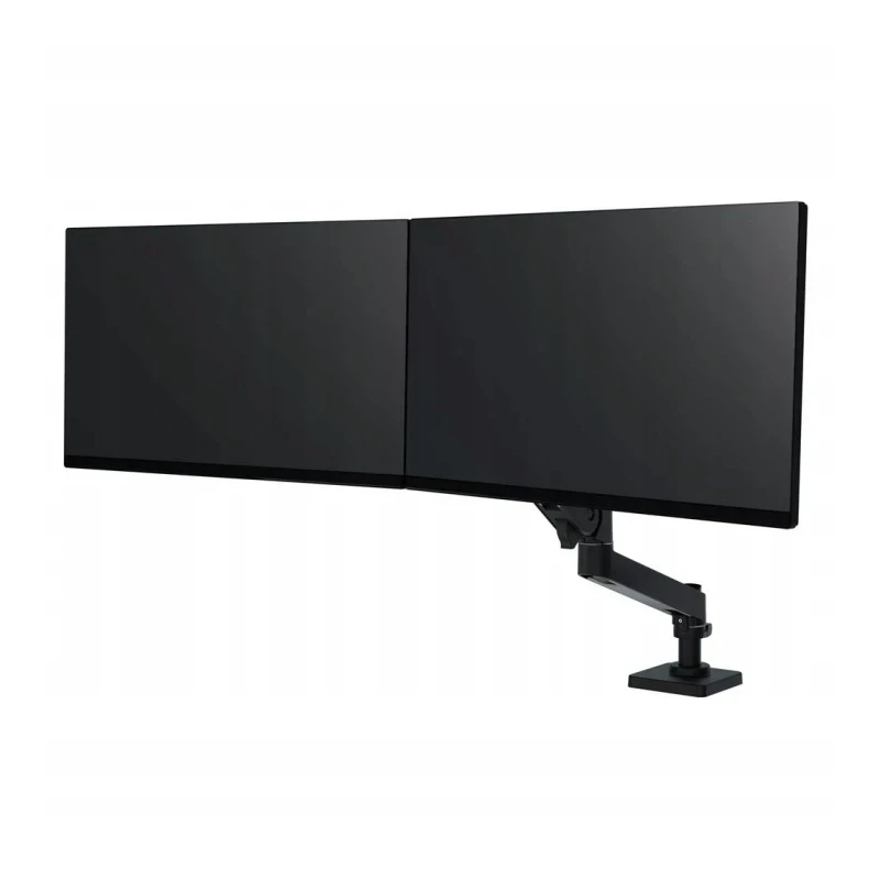 Ergotron LX PRO regulowany mocny uchwyt biurkowy na dwa monitory (czarny)