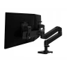 Ergotron LX PRO regulowany mocny uchwyt biurkowy na dwa monitory (czarny)