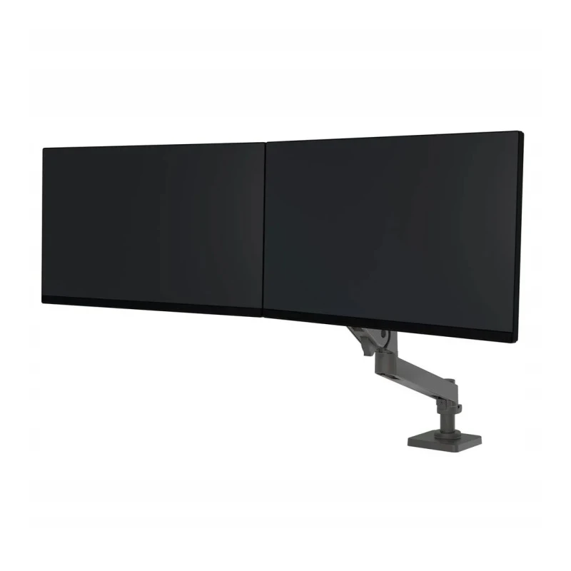 Ergotron LX PRO regulowany mocny uchwyt biurkowy na 2 monitory (ciemnoszary)