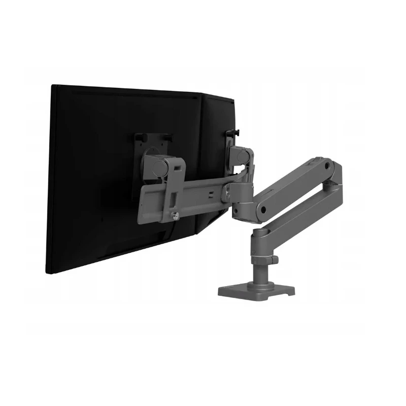 Ergotron LX PRO regulowany mocny uchwyt biurkowy na 2 monitory (ciemnoszary)