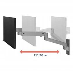 Ergotron LX PRO mocny regulowany uchwyt ścienny na 1 monitor (ciemnoszary)