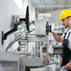 Ergotron LX PRO mocny regulowany uchwyt ścienny na jeden monitor (czarny)