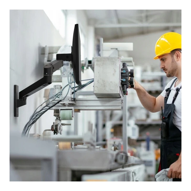 Ergotron LX PRO mocny regulowany uchwyt ścienny na jeden monitor (czarny)