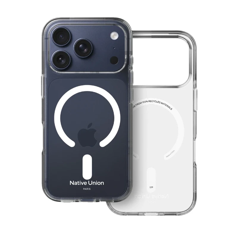 Native Union Case dopasowane przeźroczyste etui iPhone 17Pro MagSafe plecki (transparent)