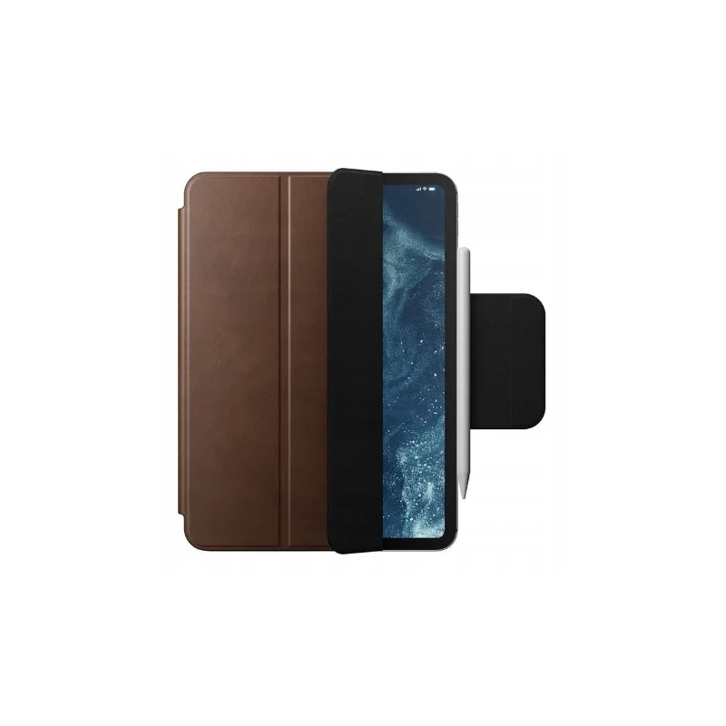 NOMAD skórzana obudowa ochronna iPad Pro 13 M4 2024 mocowaniem Apple Pencil (brown)