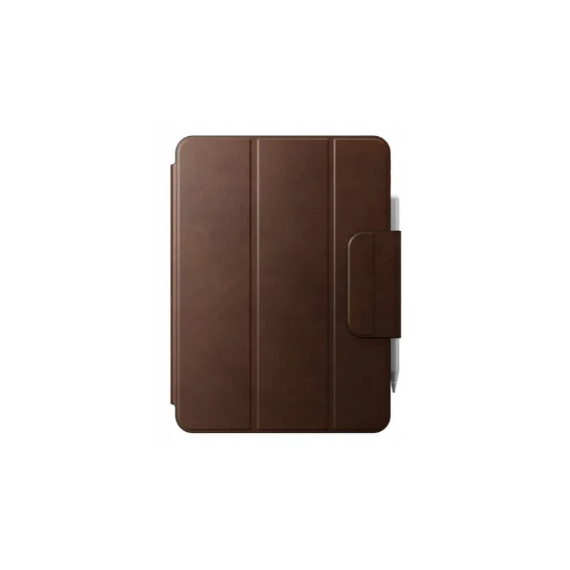 NOMAD skórzana obudowa ochronna iPad Pro 13 M4 2024 mocowaniem Apple Pencil (brown)