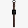 NOMAD Traditional Band skórzany pasek Apple Watch 46mm/49mm skóra Horween (rustic brown, black hardware)