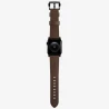 NOMAD Traditional Band skórzany pasek Apple Watch 46mm/49mm skóra Horween (rustic brown, black hardware)