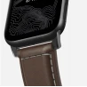 NOMAD Traditional Band skórzany pasek Apple Watch 46mm/49mm skóra Horween (rustic brown, black hardware)