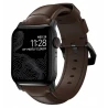 NOMAD Traditional Band skórzany pasek Apple Watch 46mm/49mm skóra Horween (rustic brown, black hardware)