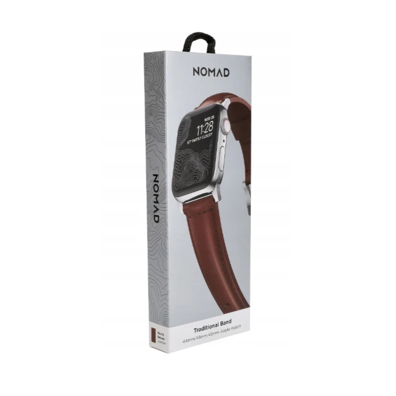 NOMAD Traditional Band skórzany pasek Apple Watch 46mm/49mm skóra Horween (45mm)/6/SE/5/4 (44mm)/3/2/1 (42mm)