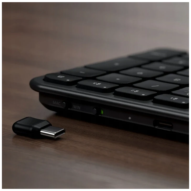 Satechi Slim EX3 - klawiatura Bluetooth do trzech urządzeń z przełącznikiem trybu Mac/Windows (space black)