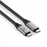 Satechi USB4 V2 Pro Cable kabel USB-C, PD 240W, 120/80 Gbps, 8K / 4K 1,2 m (space gray)