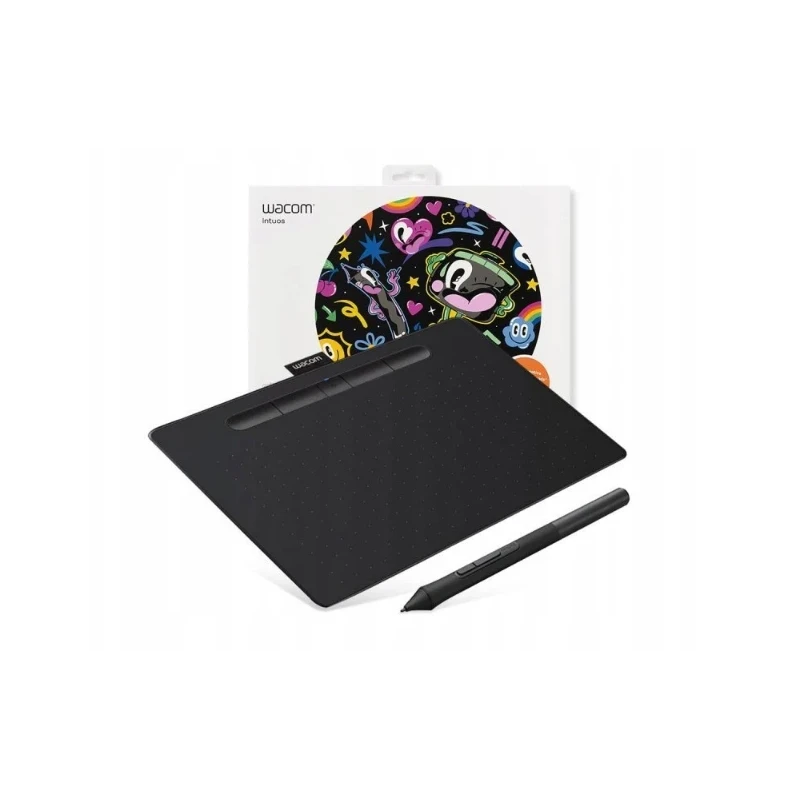 Wacom Intuos M - tablet piórkowy, czarny + 3 softy graficzne + Pen 4K