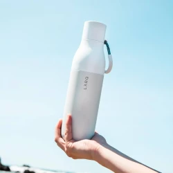 LARQ Bottle Flip Top - butelka termiczna ze słomką, wysuwany ustnik 500ml (granite white)