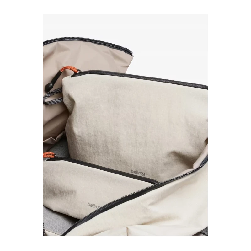 Bellroy Lite Pouch Duo - zestaw dwóch organizerów podróżnych (18 cm x 27 cm x 1,5 cm oraz 8 cm x 23 cm x 6 cm) (ash)