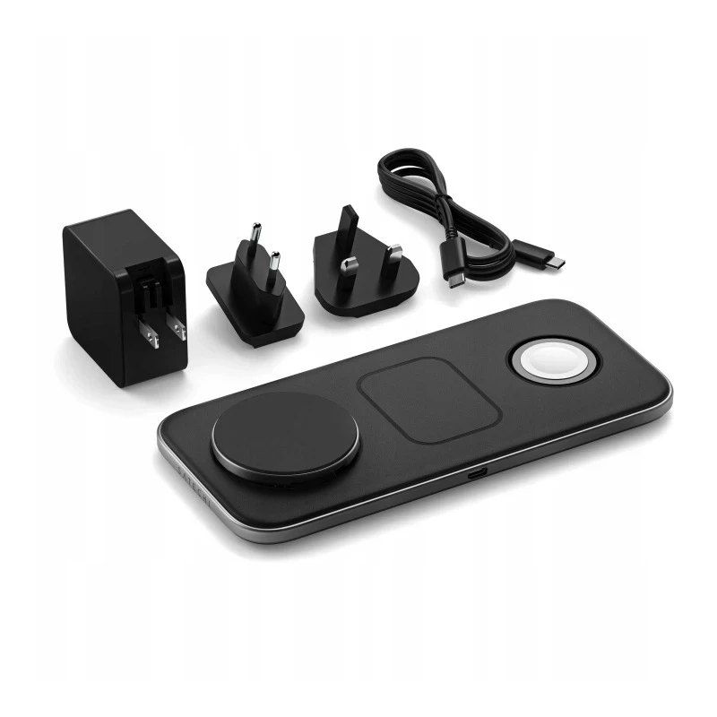 Satechi Qi2 Trio Wireless Charging Pad - magnetyczna ładowarka bezprzewodowa do trzech urządzeń (AppleWatch 5W, AirPods 5W, Qi2 