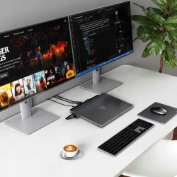 Satechi stacja dokująca do MacBook z podwójnym USB-C PD 75W HDMI M.2 NVMe