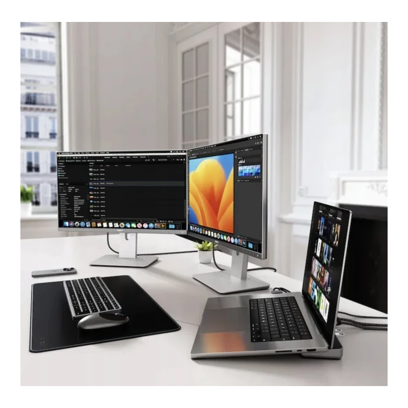 Satechi stacja dokująca do MacBook z podwójnym USB-C PD 75W HDMI M.2 NVMe