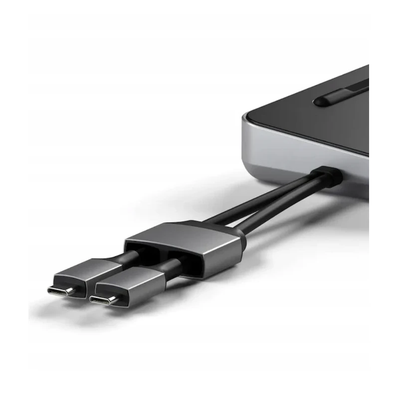 Satechi stacja dokująca do MacBook z podwójnym USB-C PD 75W HDMI M.2 NVMe