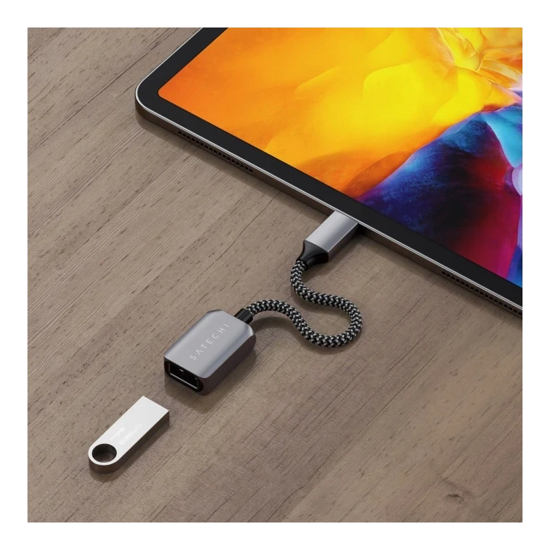 Satechi USB-C to USB 3.0 Adapter - aluminiowy adapter USB-C - USB-A 3.0 (space gray)